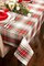 Tartan Plaid Collection Holiday Dining Table & Kitchen Décor, Square Christmas Tablecloth, 52x52, Red, Green & White